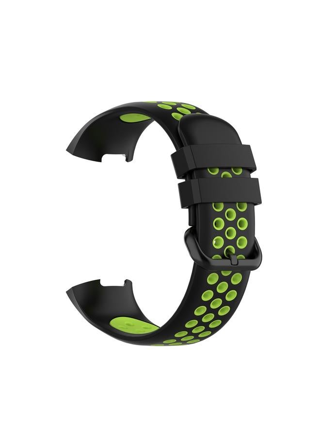 سوار بديل لساعة Fitbit Charge 4 / Charge 3 / Charge 3 SE مع زر ساعة بلونين من السيليكون - Image 2